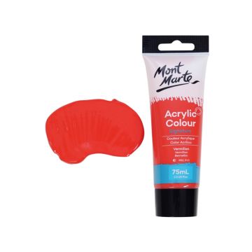 Mont Marte Studio Acrylic Paint 75ml - Vermillion