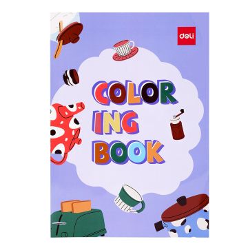 Painting Book 12 Sheet Purple Deli - N048