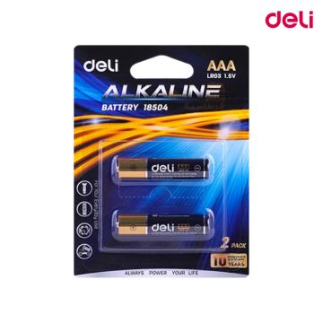 Alkaline Battery AAA LR03 2 Deli