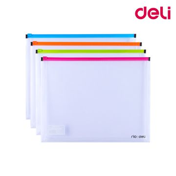 Zipper Bag Clear A4 Deli - 38975