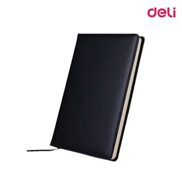 Leather cover Notebook 250 x 175mm | 70gsm | 80/s Deli - 7900