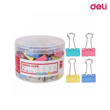 Binder Clip Color 25mm 48 pcs/Pkt Deli 8554a