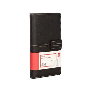 Leather Cover Noot Book 120s Black Bp142 Deli