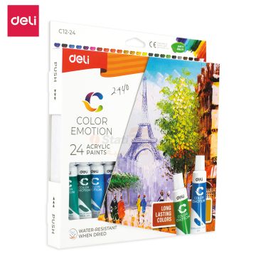Acrylic Colour 24x12ml Tube Deli - C1224