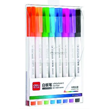Whiteboard Marker Bullet Tip Set of 8 Deli - S504