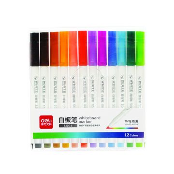 Whiteboard Marker Bullet Tip Set of 12 Deli - S506