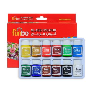 Funbo Poster Paints set of 12 x 10ml