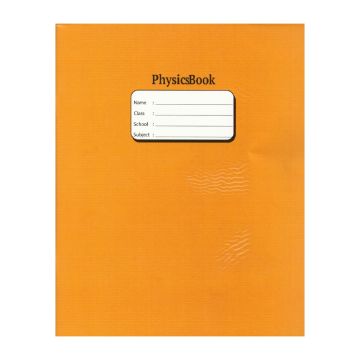 Physics  Book 10x8 36L Brown Cover PVC Falcon FX-50299