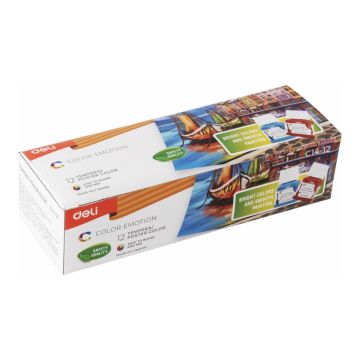 Poster Color Set of 12 col. 25ml Bottle  Deli - C1412