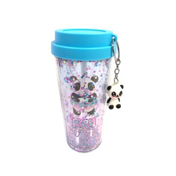 Water Bottle DW Plastic Tumbler HLT-2084 Blue