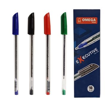 Ball Pen 0.7mm Executive 4101 Transparent Barrel - OMEGA