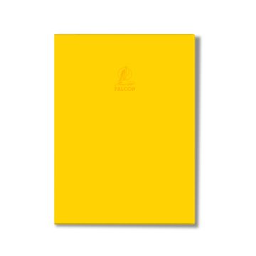Single Line Book A4 60 Sheet Dark PVC Yellow - Falcon