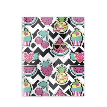 Four Line 100 Sheets NoteBook PVC - 22 X 16 CM - 01