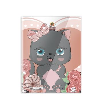 دفتر ملاحظات أربع خطوط 100 ورقة PVC - 22 × 16 سم - 04