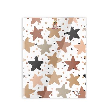 دفتر ملاحظات بأربع خطوط 100 ورقة PVC - 22 × 16 سم - 05