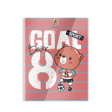 Single Line 40 Sheets NoteBook PVC - 22 X 16 CM - 03