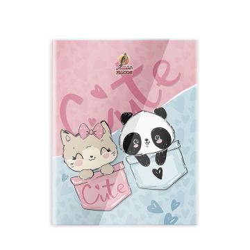 Single Line 60 Sheets NoteBook PVC - 22 X 16 CM - 02