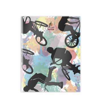 Single Line 60 Sheets NoteBook PVC - 22 X 16 CM - 04