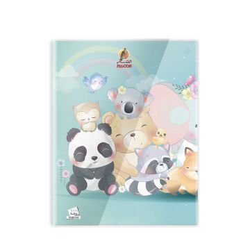 Single Line 100 Sheets NoteBook PVC - 22 X 16 CM - 01