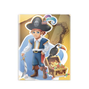 Single Line 100 Sheets NoteBook PVC - 22 X 16 CM - 02