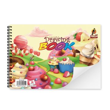 كتاب رسم أبيض A4 20 ورقة - فالكون 03