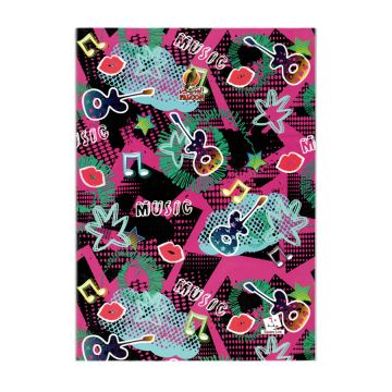 Square Line 60 Sheets NoteBook PVC - 22 X 16 CM - 05