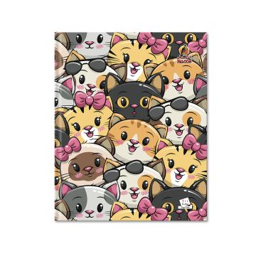 Four line  Notebook - 9 x 7 HC- Falcon 100 Sheets -03