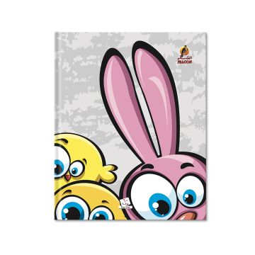 Four line  Notebook - 9 x 7 HC- Falcon 60 Sheets -01