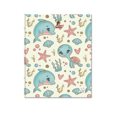 Four line  Notebook - 9 x 7 HC- Falcon 60 Sheets -02