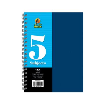 University Book 5 Subjects - A4 Blue