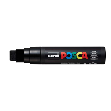 Posca Paint Marker, PC-17K Extra Broad Rectangular Chisel, Black