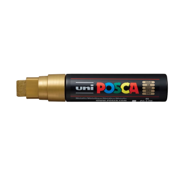 Posca Paint Marker, PC-17K Extra Broad Rectangular Chisel, Gold