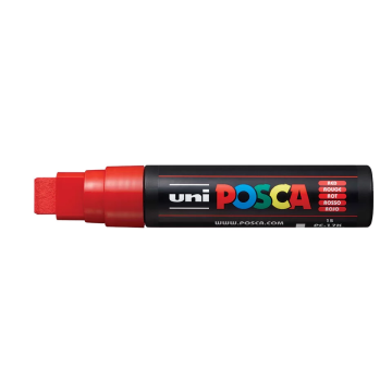Posca Paint Marker, PC-17K Extra Broad Rectangular Chisel, Red