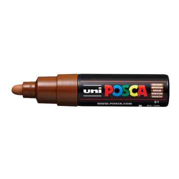 Posca Paint Marker, PC-7M Broad Bullet, Brown