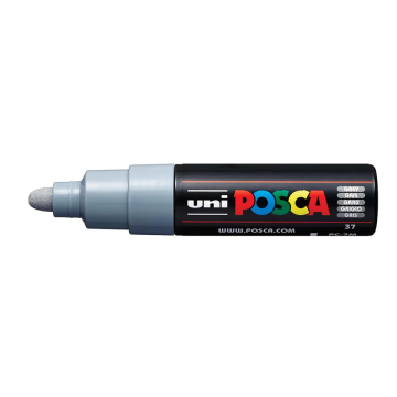 Posca Paint Marker, PC-7M Broad Bullet, Grey