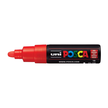 Posca Paint Marker, PC-7M Broad Bullet, Red