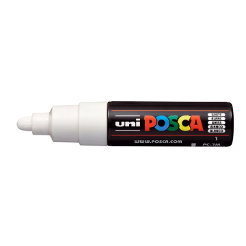 Posca Paint Marker, PC-7M Broad Bullet, White