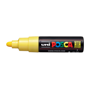 Posca Paint Marker, PC-7M Broad Bullet, Yellow