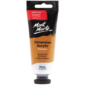 Mont Marte Dimension Acrylic 75 ml - Brilliant Red