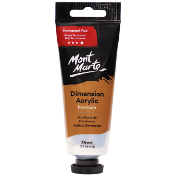 Mont Marte Dimension Acrylic 75 ml - Permanent Red