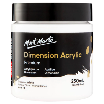 Mont Marte Dimension Acrylic 250 ml - Titanium White