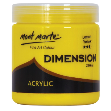 Mont Marte Dimension Acrylic 250 ml - Lemon Yellow
