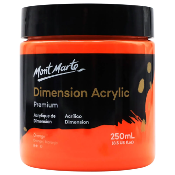 Mont Marte Dimension Acrylic 250 ml - Orange