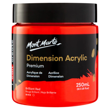 Mont Marte Dimension Acrylic 250 ml - Brilliant Red