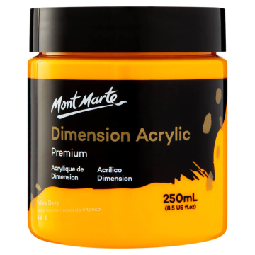 Mont Marte Dimension Acrylic 250 ml - Yellow Deep