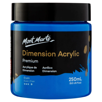 Mont Marte Dimension Acrylic 250 ml - Cyan Blue