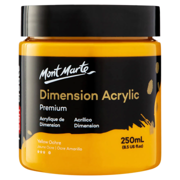 Mont Marte Dimension Acrylic 250 ml - Yellow Ochre