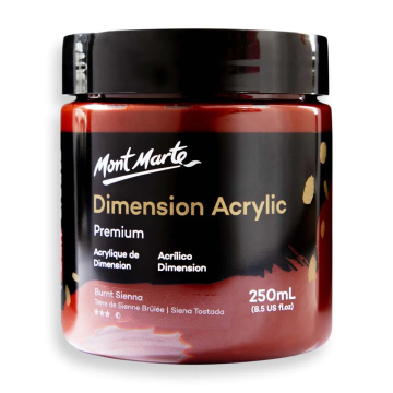 Mont Marte Dimension Acrylic 250 ml - Burnt Sienna