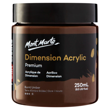 Mont Marte Dimension Acrylic 250 ml - Burnt Umber