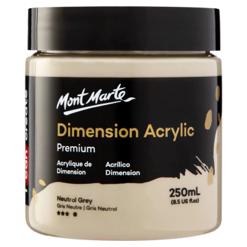 Mont Marte Dimension Acrylic 250 ml - Neutral Grey